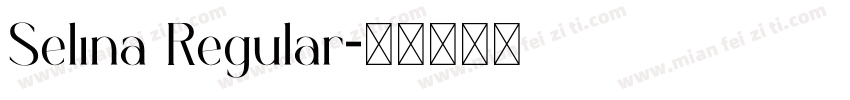Selina Regular字体转换